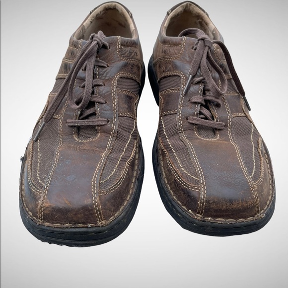Clarks | Shoes | Clarks Mens Bicycle Toe Oxfords Leather Canvas